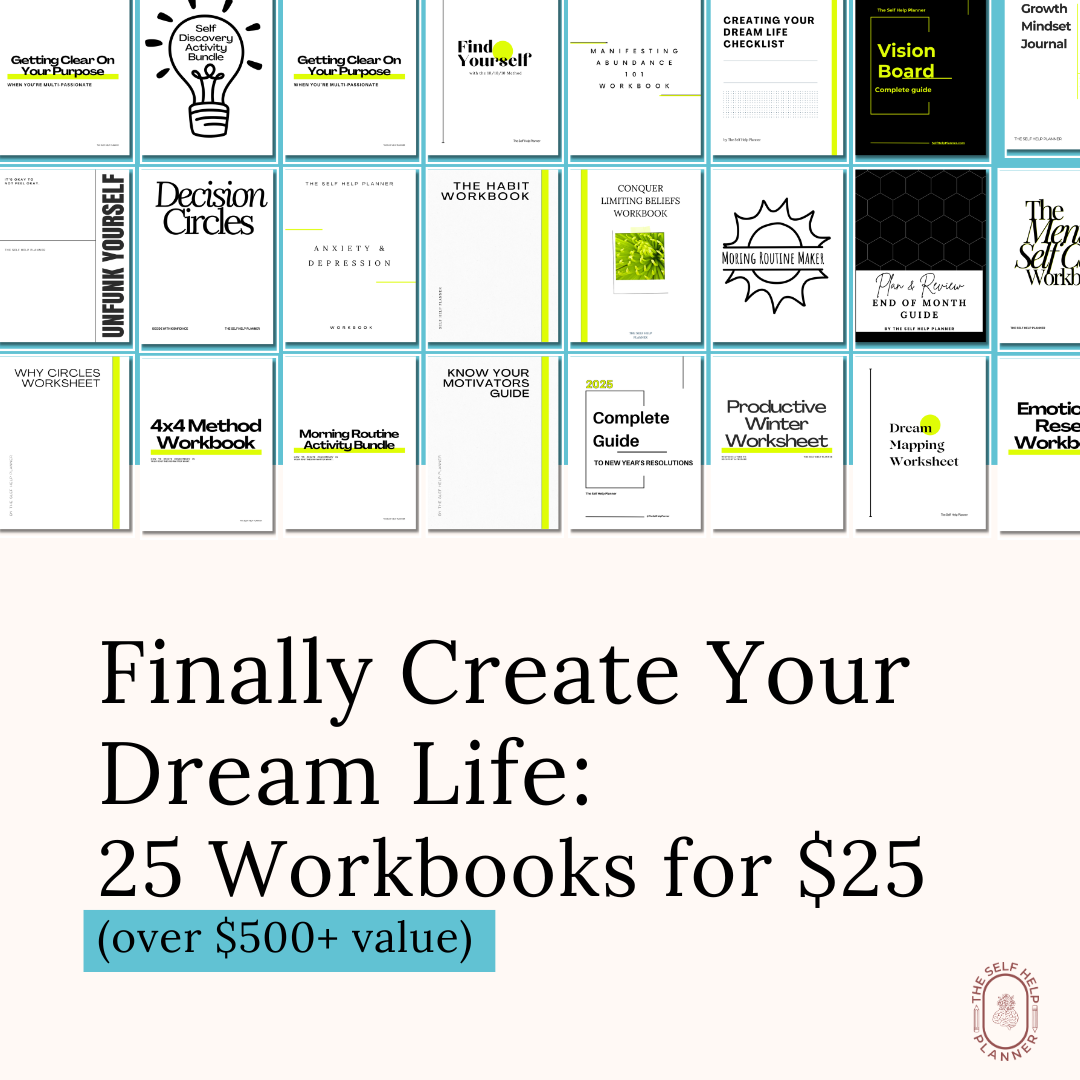 25 Workbooks for $25: Create Your Dream Life Bundle (Digital PDF Download)