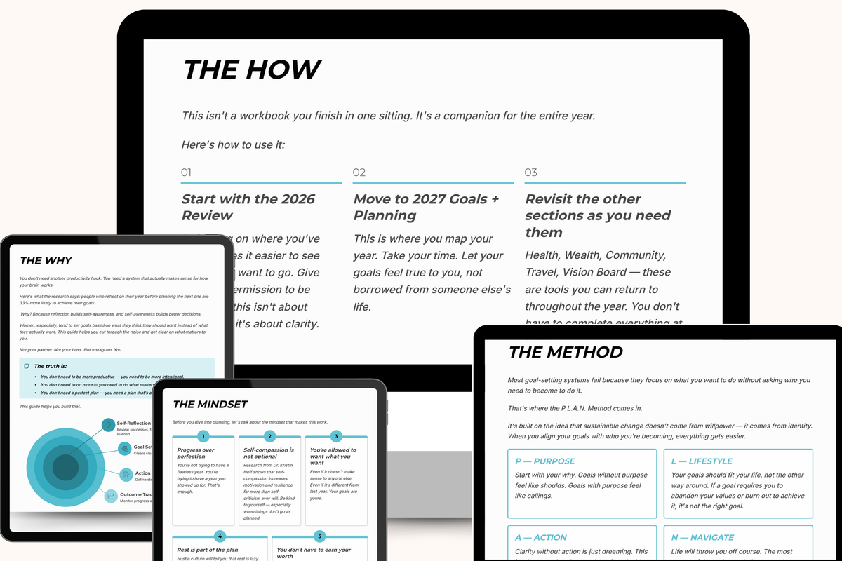 THE COMPLETE GUIDE TO GOALS + PLANNING — 2027 EDITION (Digital PDF Download)