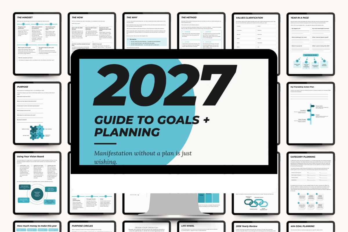 THE COMPLETE GUIDE TO GOALS + PLANNING — 2027 EDITION (Digital PDF Download)