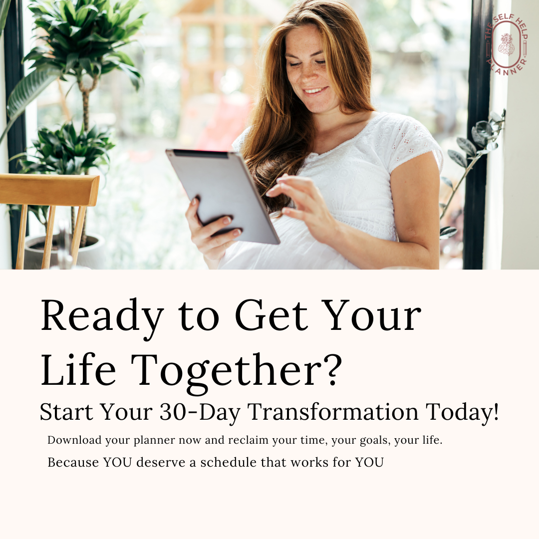 The Self Help Planner (PDF/DIGITAL) Undated | 6 month planner with worksheets