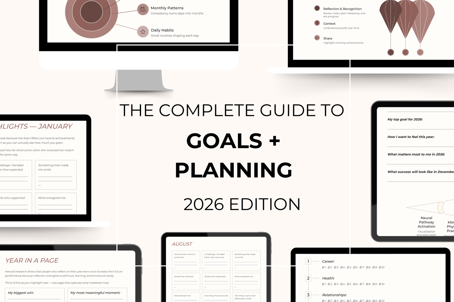 THE COMPLETE GUIDE TO GOALS + PLANNING — 2026 EDITION (Digital PDF Download)