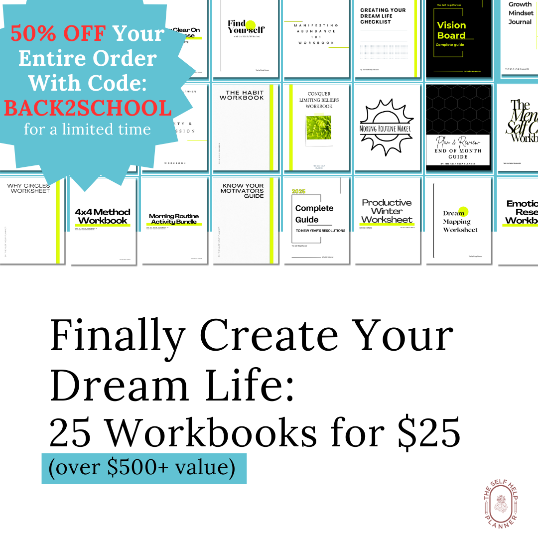 25 Workbooks for $25: Create Your Dream Life Bundle (Digital PDF Download)
