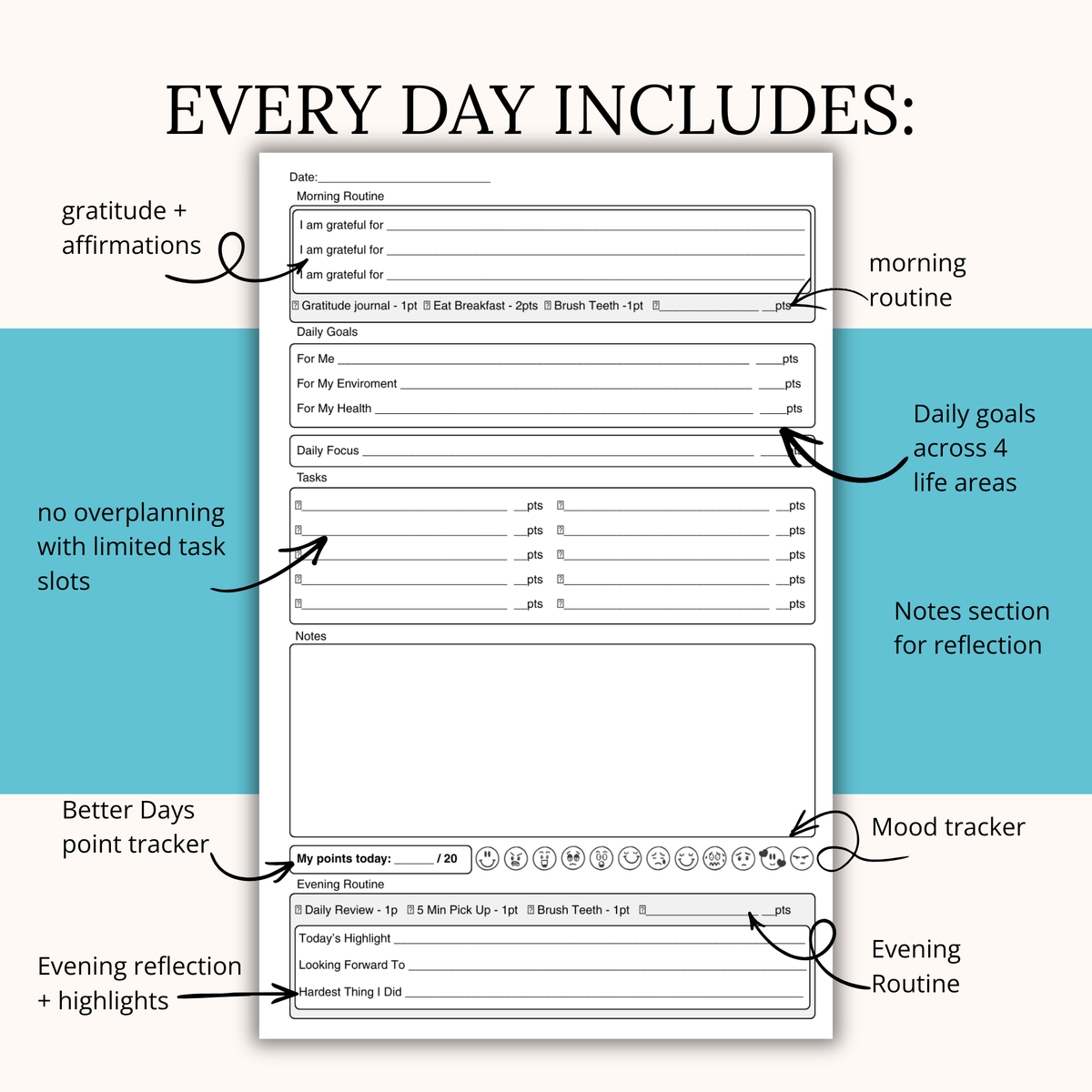 The Self Help Planner: Better Days Edition