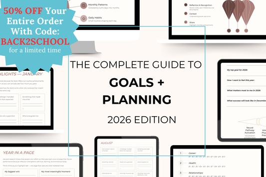 THE COMPLETE GUIDE TO GOALS + PLANNING — 2026 EDITION (Digital PDF Download)
