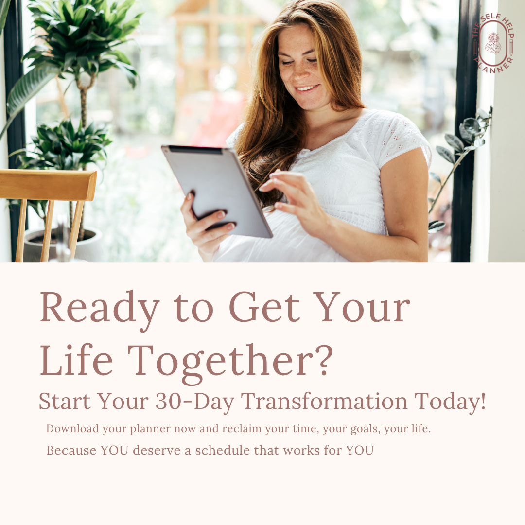 The Self Help Planner (PDF/DIGITAL) Undated | 6 month planner with worksheets