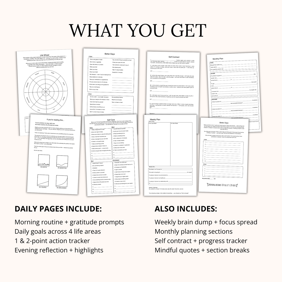 The Self Help Planner: Better Days Edition
