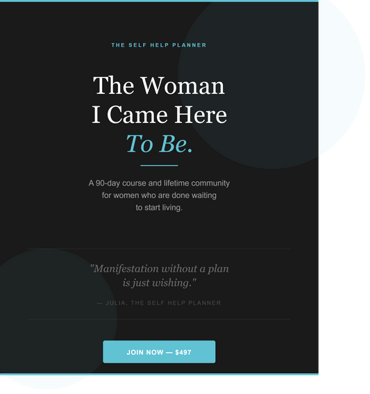 90 Day Coaching Program | Woman I Came Here To Be
